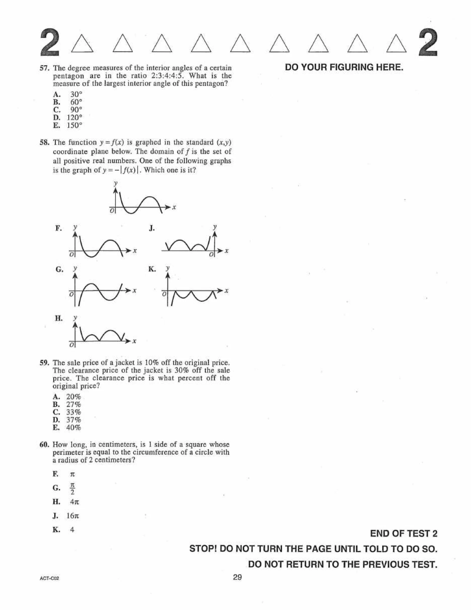 Source page for act-june-2020-form-c02-math-057