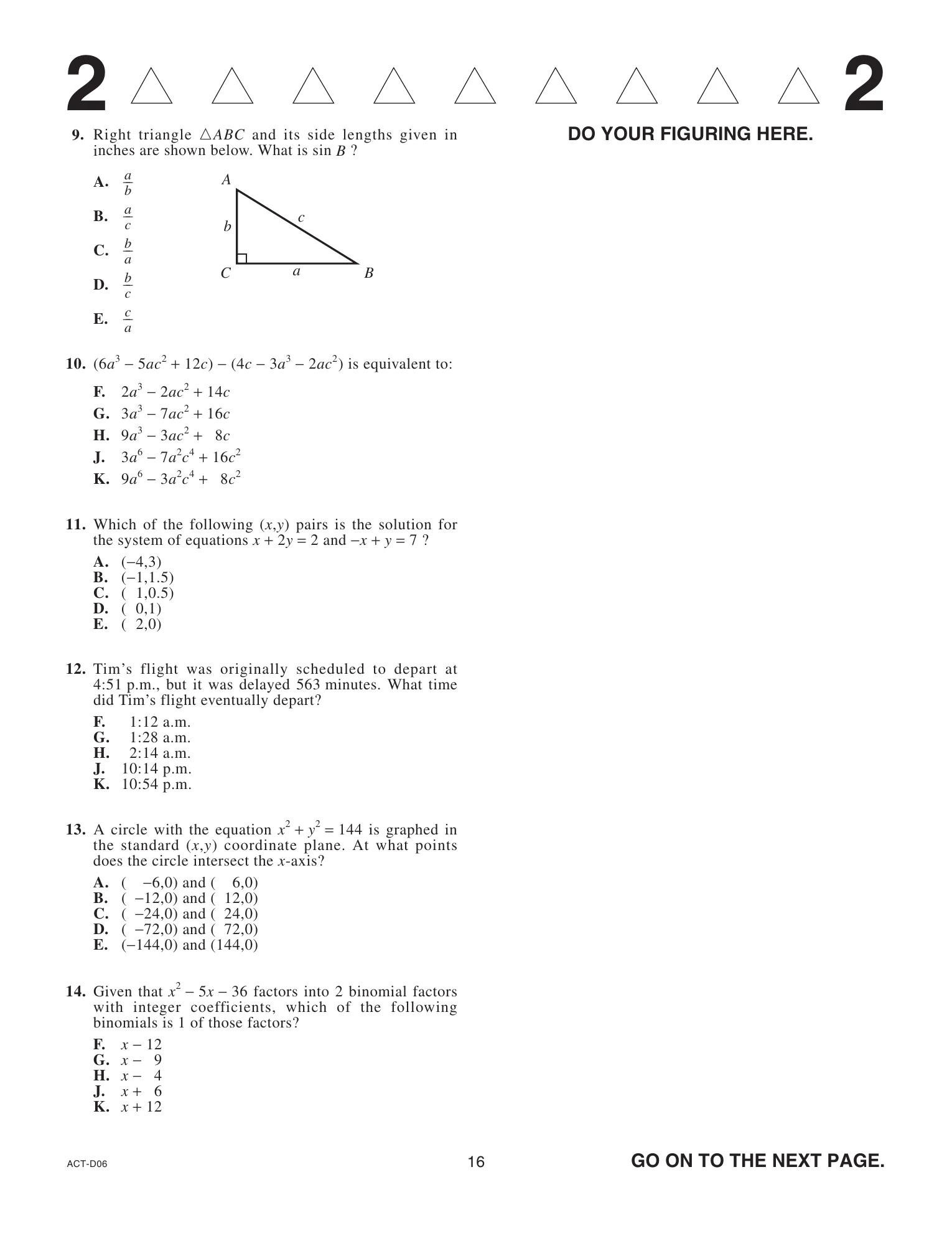Source page for act-june-2021-form-d06-math-009
