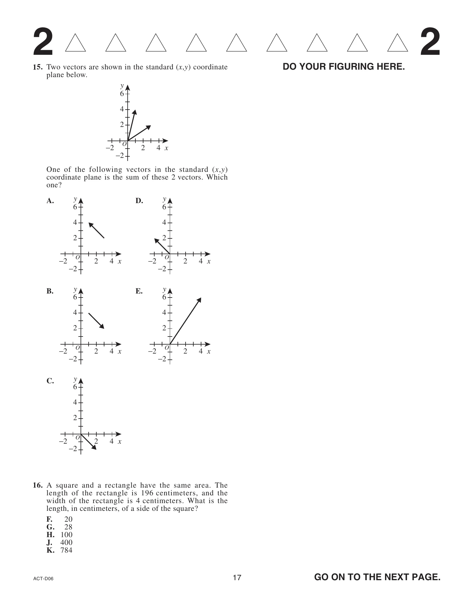 Source page for act-june-2021-form-d06-math-015