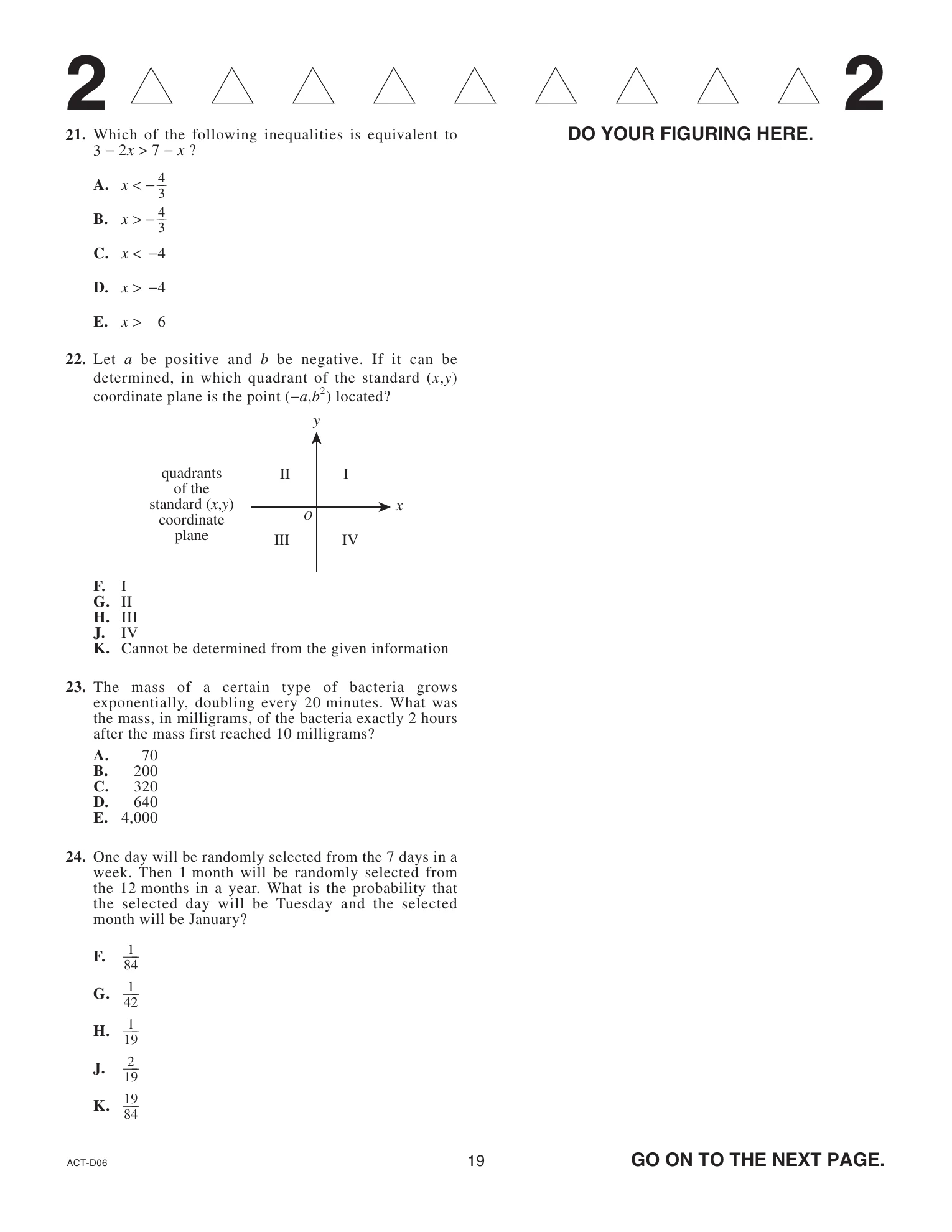 Source page for act-june-2021-form-d06-math-024