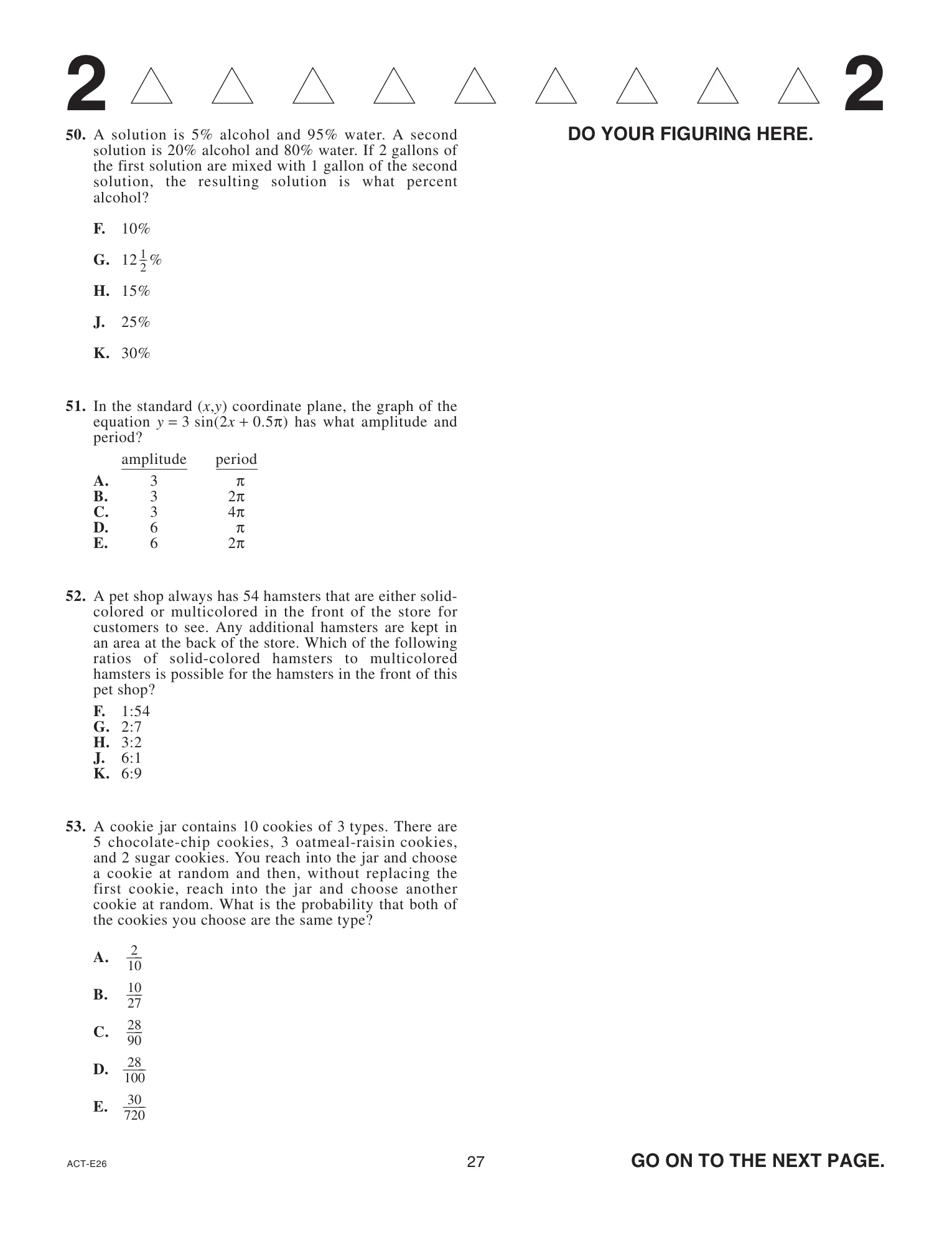 Source page for act-june-2022-form-e26-math-053