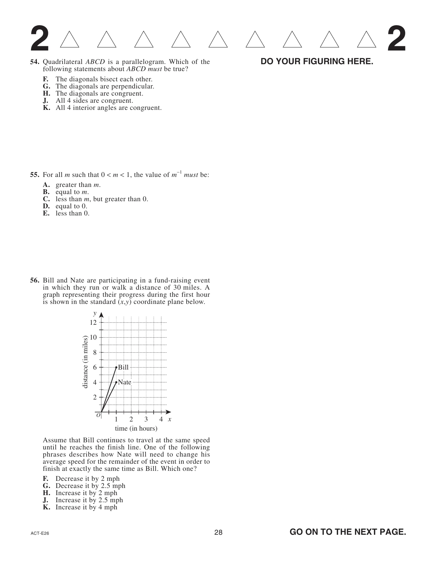 Source page for act-june-2022-form-e26-math-057