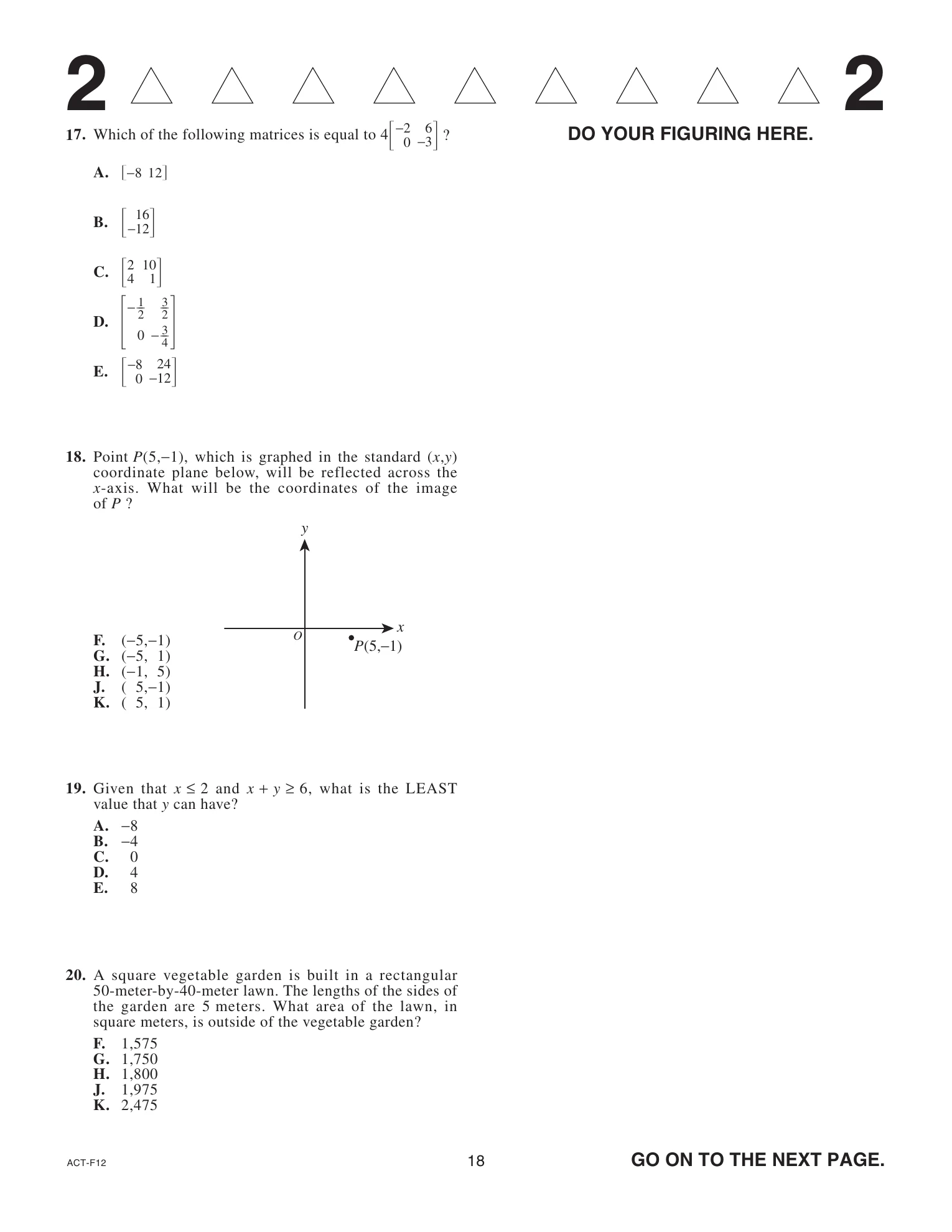 Source page for act-june-2023-form-f12-math-017