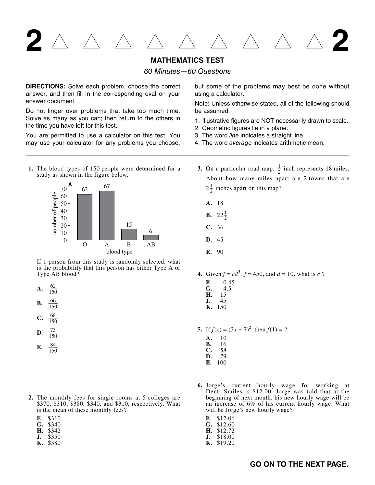 Source page for act-september-2015-form-72c-math-001