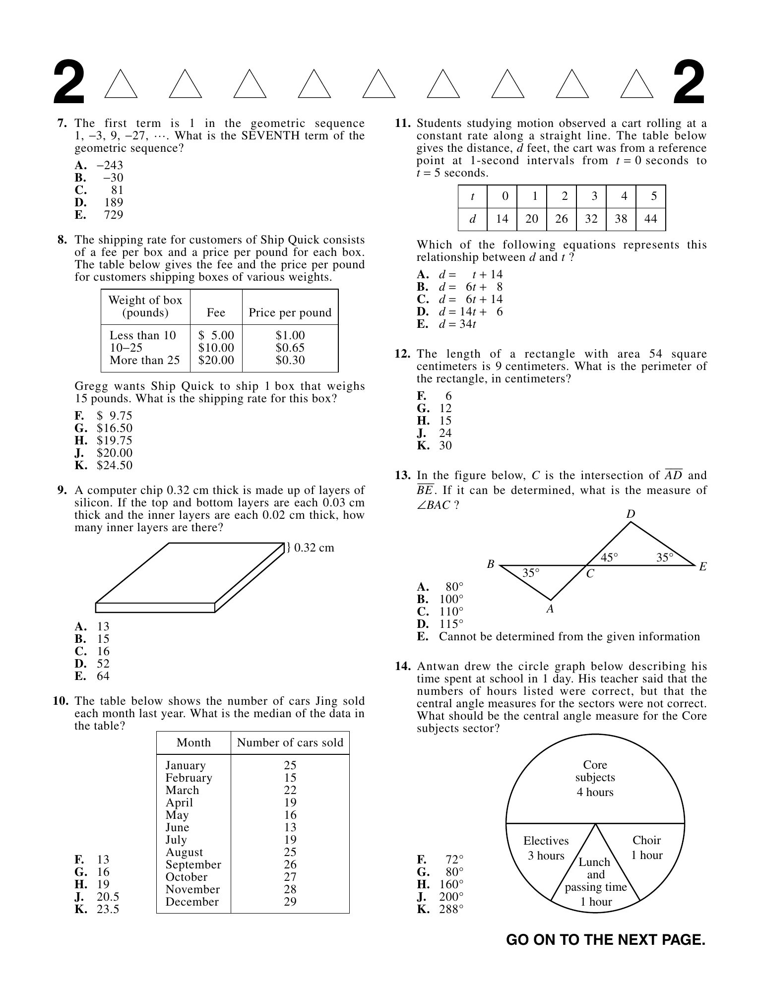 Source page for act-september-2015-form-72c-math-015