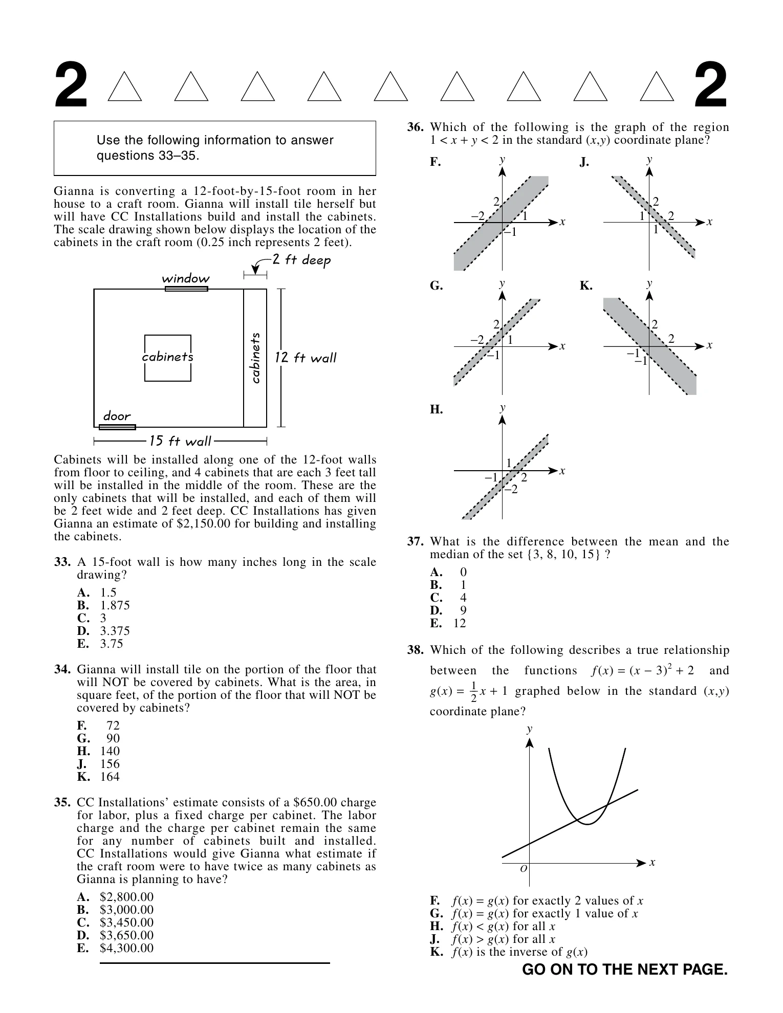 Source page for act-september-2015-form-72c-math-036