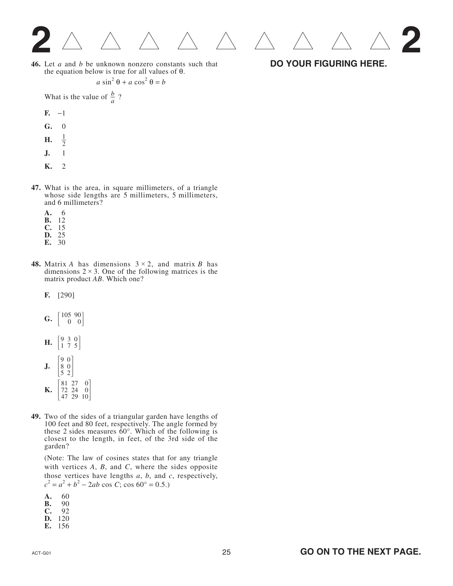 Source page for act-september-2023-form-g01-math-048
