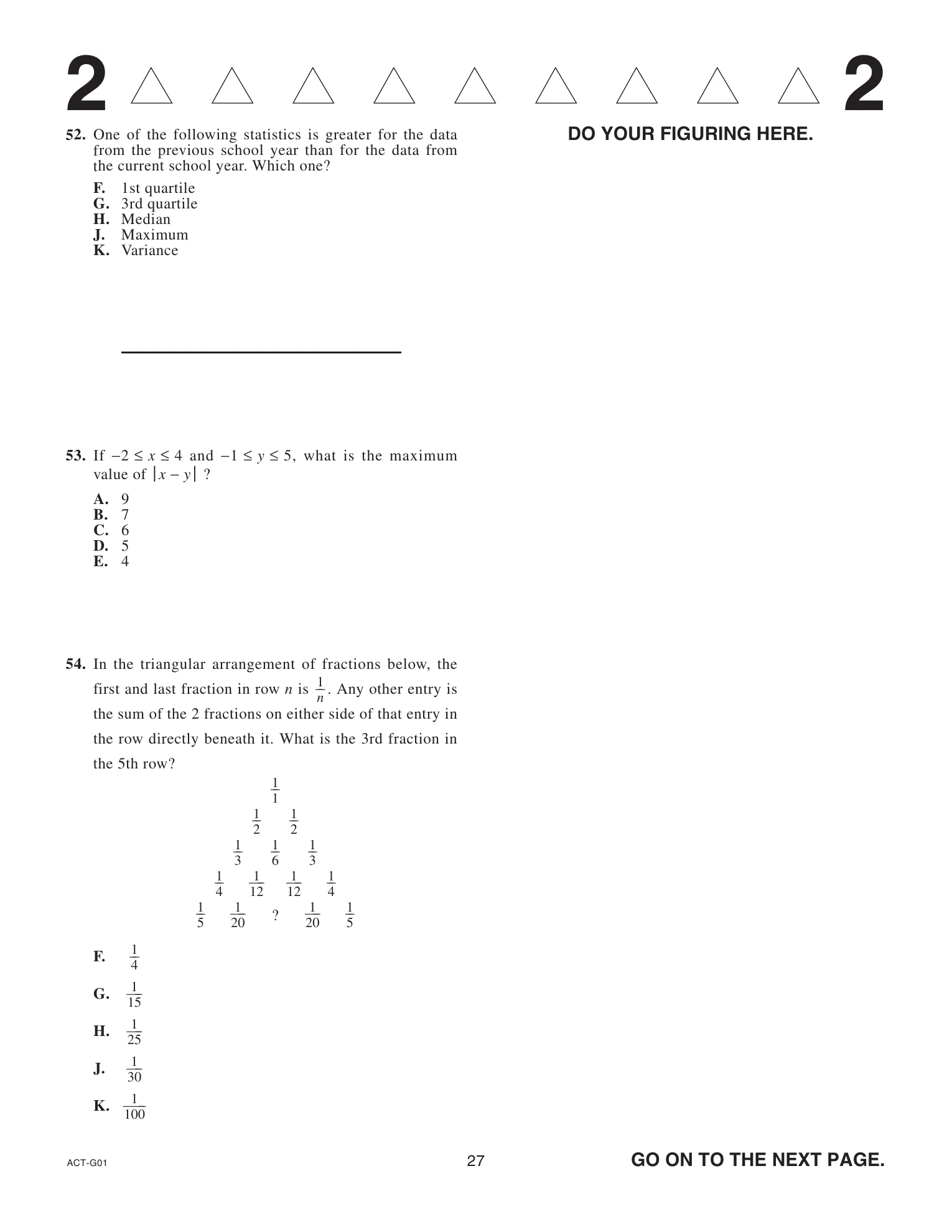 Source page for act-september-2023-form-g01-math-054